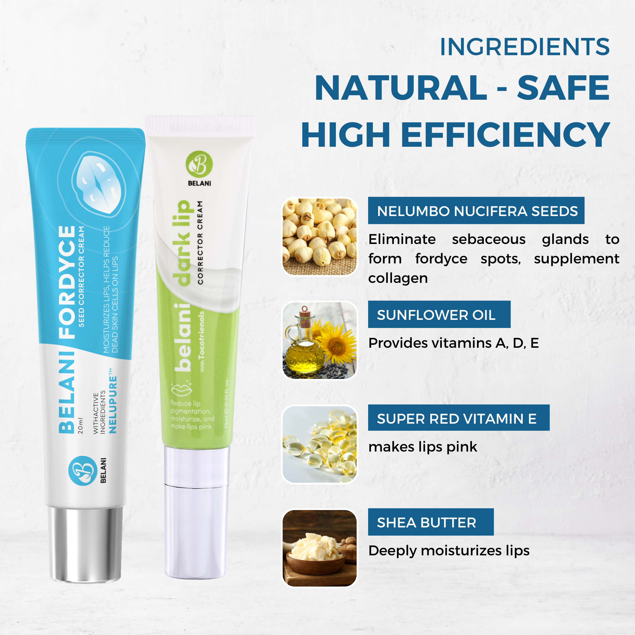 Belani Fordyce Cream & Belani Dark Lip Cream