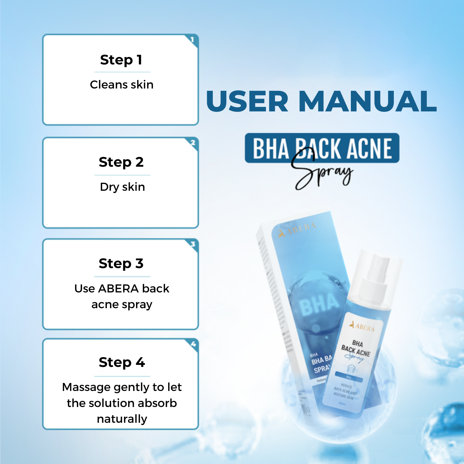 Abera BHA Back Acne Spray