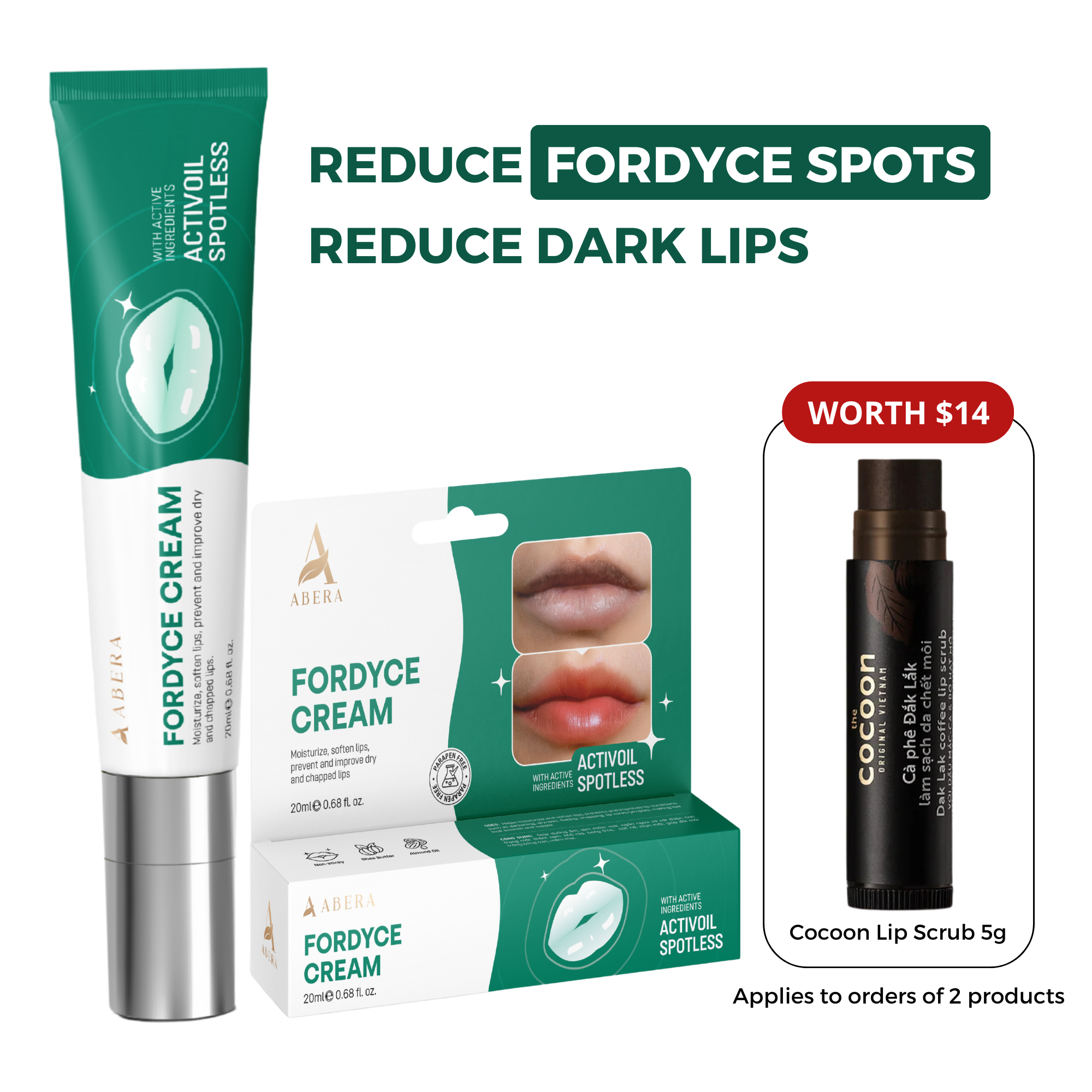 Abera Fordyce Cream - The #1 Dermatologist-Trusted Solution for Fordyce Spots on Lips