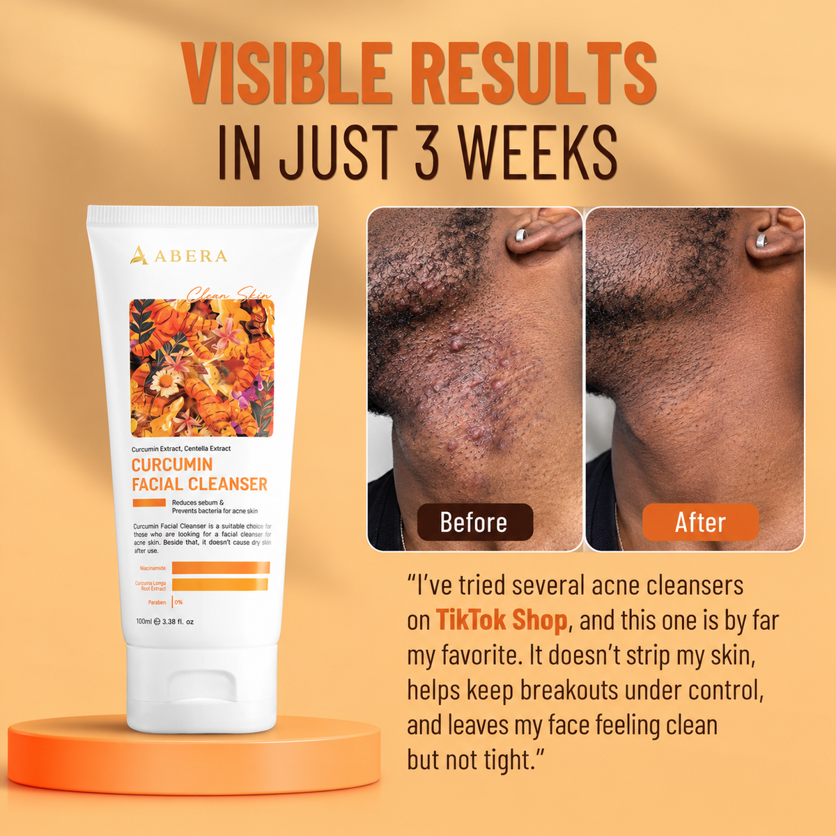 ABERA Turmeric Root Extract Facial Cleanser