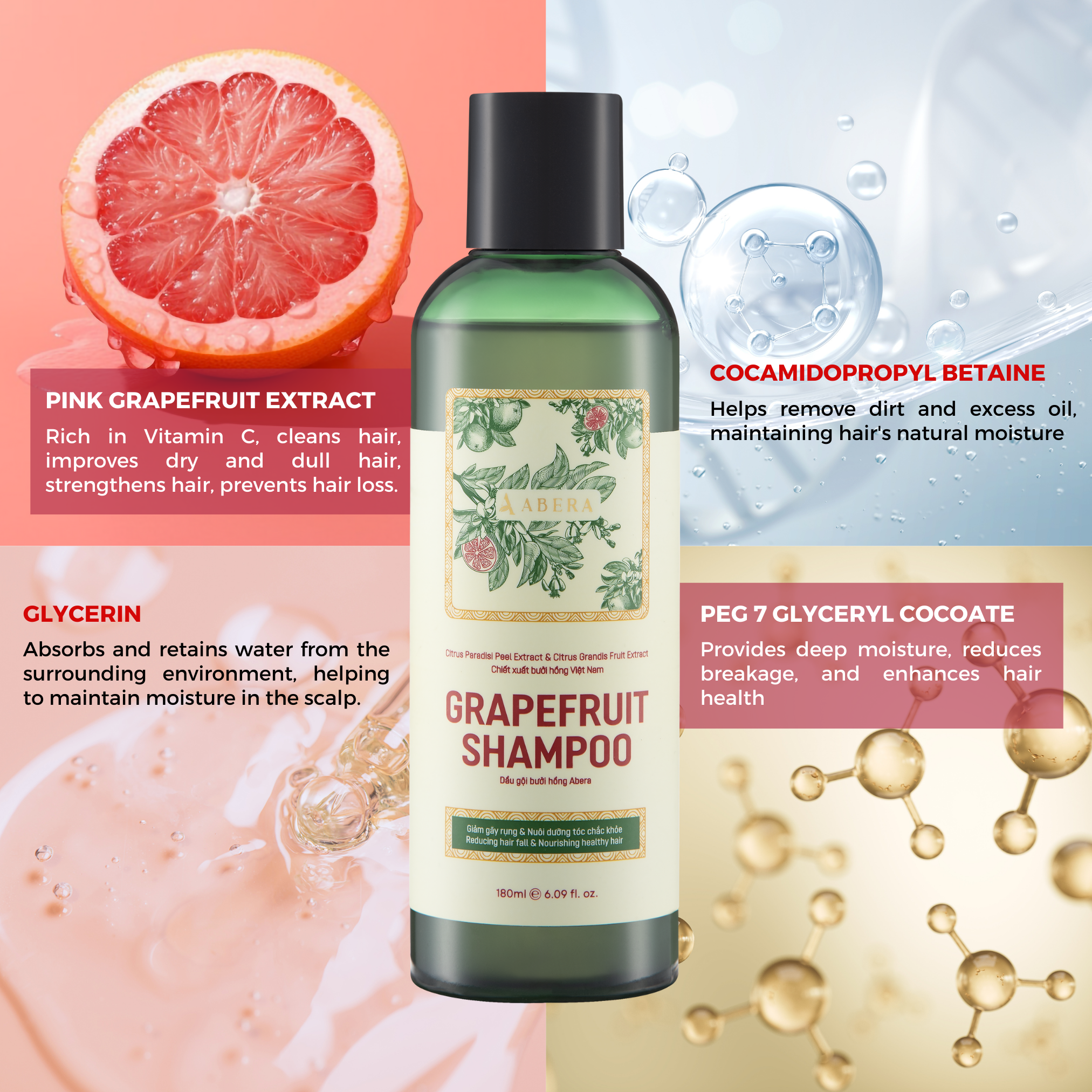 Abera Pink Grapefruit Shampoo