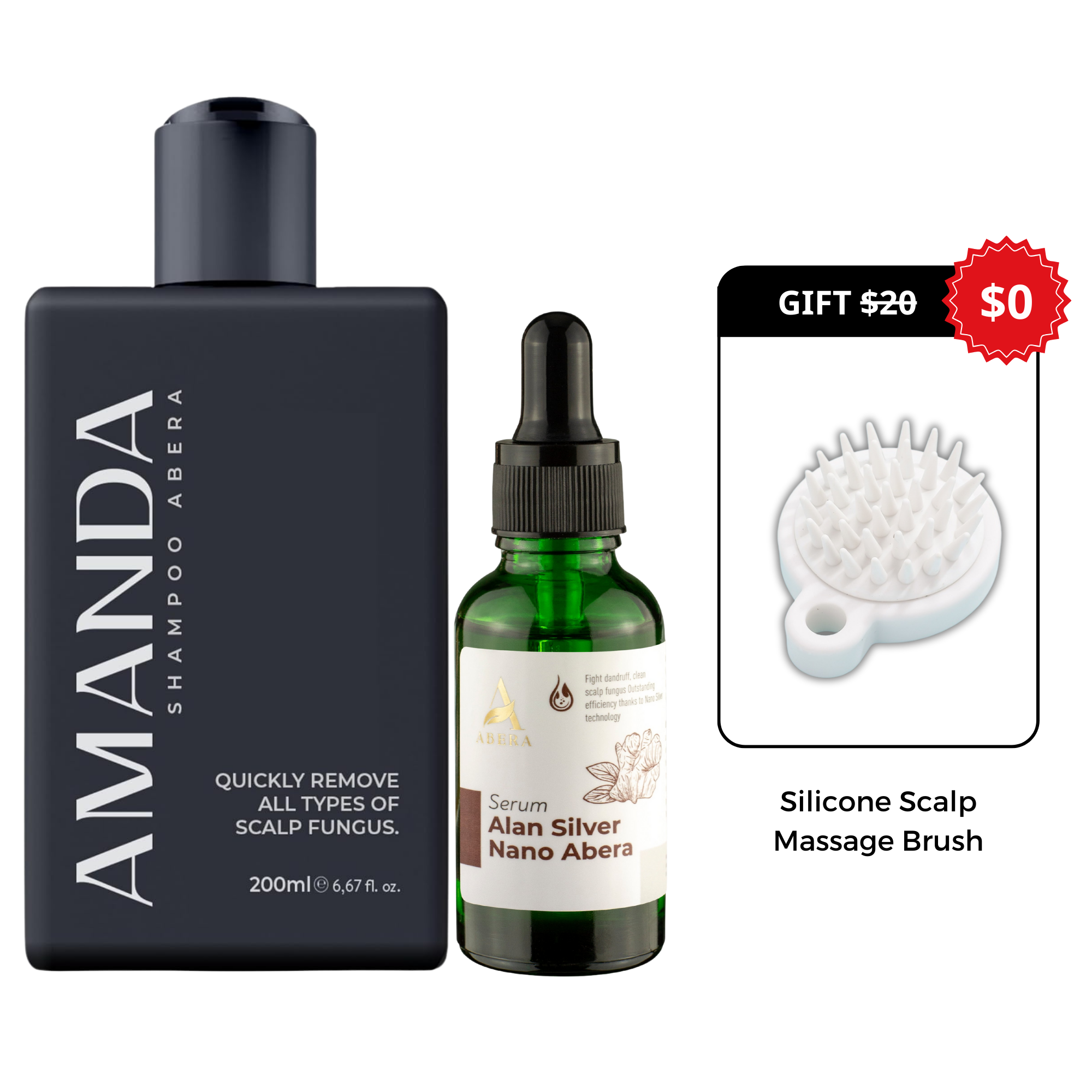 ABERA Amanda Champú Anti-Foliculitis y Dermatitis Seborreica 6.67 fl.oz - Auténtico