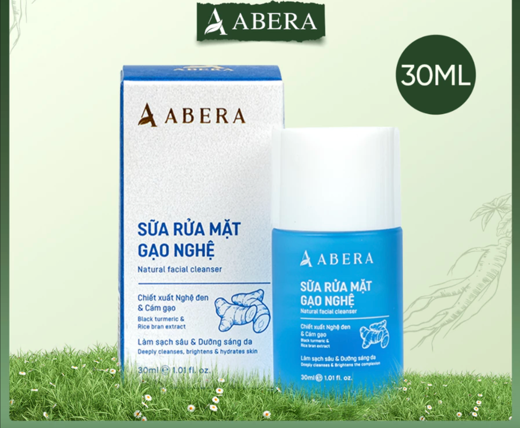 Abera Rice & Turmeric Face Wash