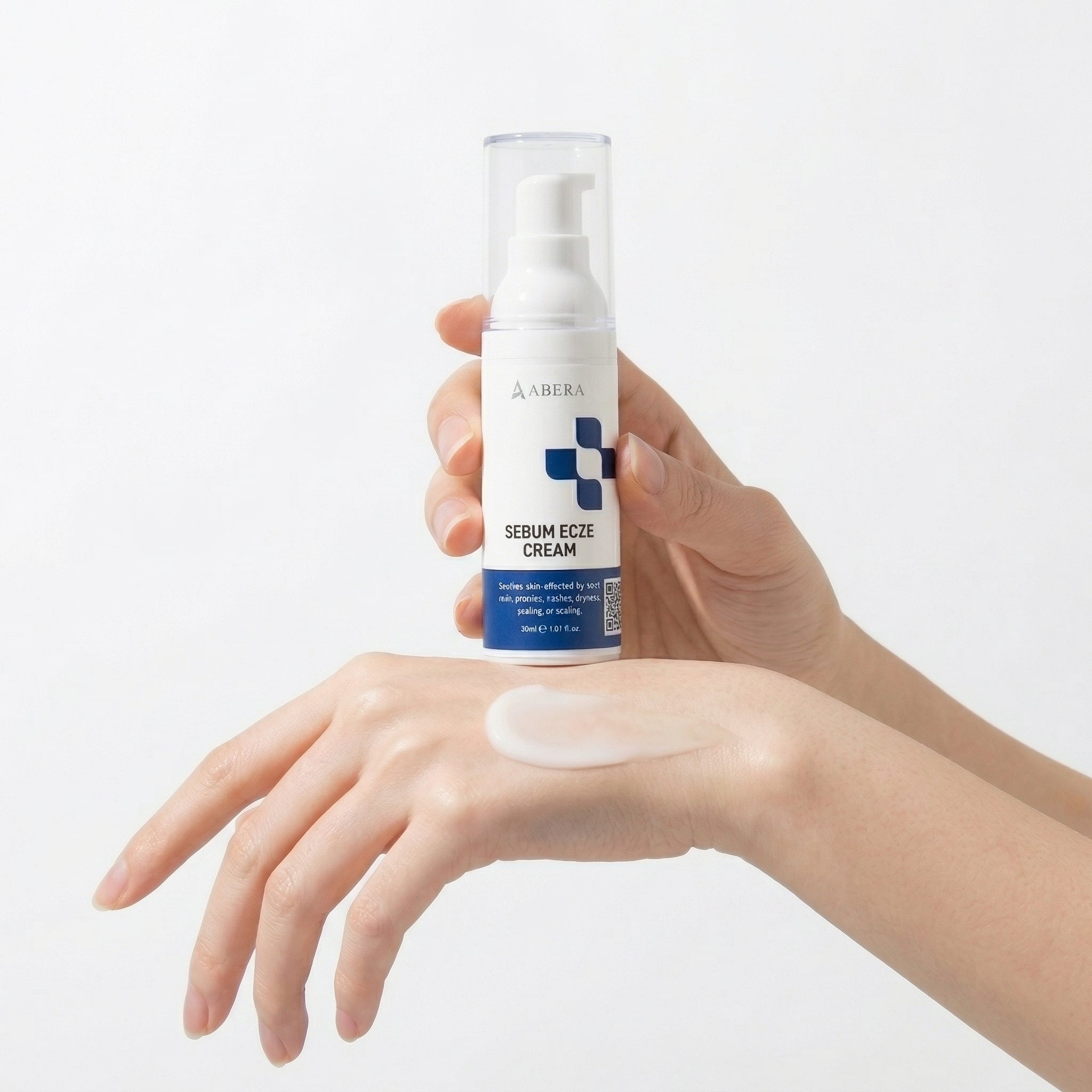 Abera Sebum Ecze Crema - Loción corporal completa para pieles con tendencia a la psoriasis, crema hidratante para eccemas, hidratante corporal, tubo de 1 oz. - Auténtico